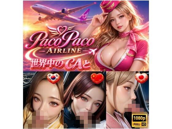 世界中のCAと空でプレイ〜 フルボイス28分動画 Paco Paco Airline 日本・韓国・中国 路線〜 メイン画像