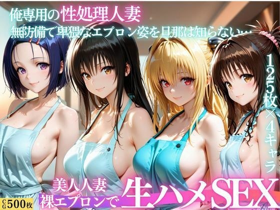 裸エプロン人妻は俺の性処理道具 〜旦那の知らないところで生ハメ中出し〜 メイン画像