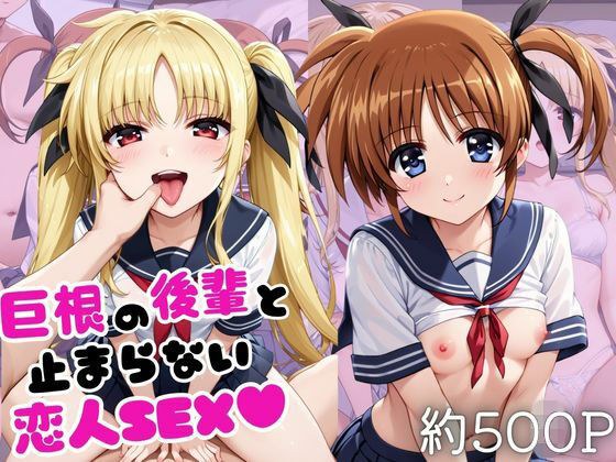 巨根の後輩と止まらない恋人SEX〜高○なのは&フ○イト・テスタロッサ編〜 メイン画像