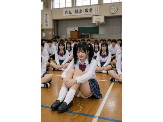 【AI動画】全校集会でおもらし 2〜おもらしパンツ メイン画像