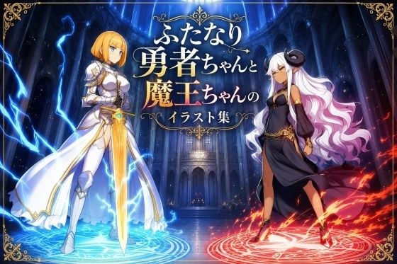 ふたなり勇者ちゃんと魔王ちゃんのイラスト集 メイン画像