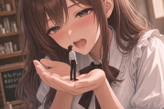 甘々お姉さん店員の特別サービス ―極小客の丸呑み消化― 主图