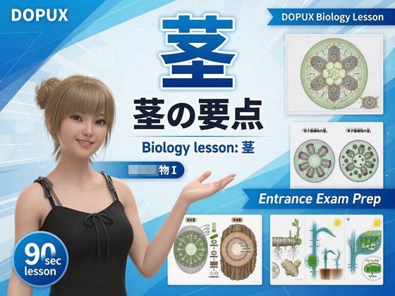 【▲20】一ノ瀬廻里 大学に進学し強豪予備校『DOPUX(ドピュックス』で生物I,IIを教える名物講師に!(Vol.031:茎) メイン画像