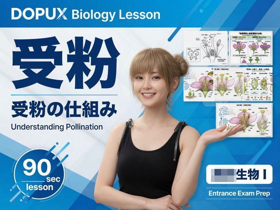 【▲20】一ノ瀬廻里 大学に進学し強豪予備校『DOPUX(ドピュックス』で生物I,IIを教える名物講師に!(Vol.034:受粉) メイン画像