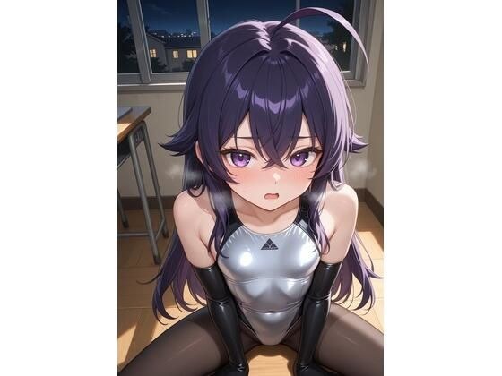 水着タイツの女の子が学校で誘惑するやつ 1 メイン画像