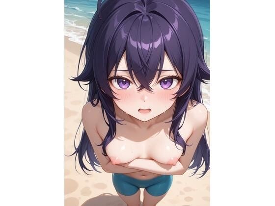 ビーチで女の子が男水着チャレンジするやつ 1 メイン画像