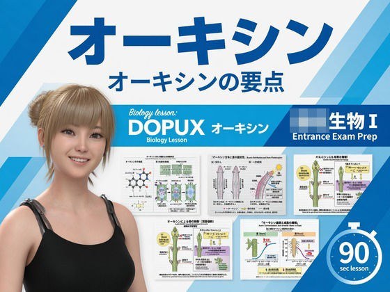 【▲20】一ノ瀬廻里 大学に進学し強豪予備校『DOPUX(ドピュックス』で生物I,IIを教える名物講師に!(Vol.039:オーキシン) メイン画像