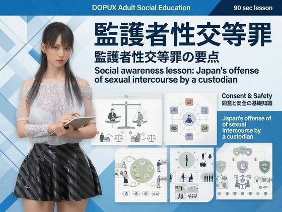【△20】二階堂 沙耶 大学に進学し強豪予備校『DOPUX(ドピュックス)』で社会人向け講座(性犯罪)を教える名物講師に!(Vol.003:監護者性交等罪) メイン画像