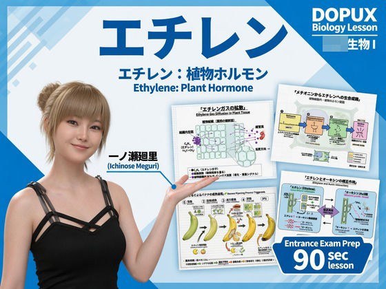 【▲20】一ノ瀬廻里 大学に進学し強豪予備校『DOPUX(ドピュックス』で生物I,IIを教える名物講師に!(Vol.042:エチレン) メイン画像
