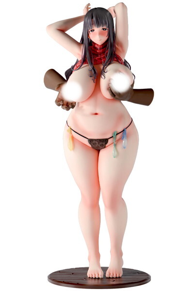 黒巣ガタリ『ワイルド式日本人妻の寝取り方』鴨添楓 眼鏡無しver. 1/4スケール塗装済み完成品フィギュア メイン画像