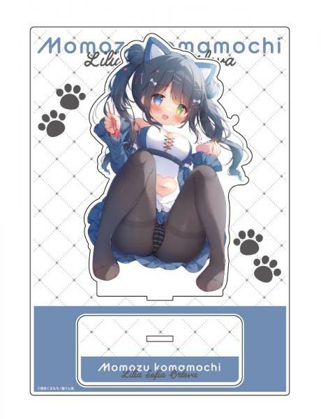 【猫りん堂】桃豆こまもち A5アクリルフィギュア 5月24日受注開始分 メイン画像