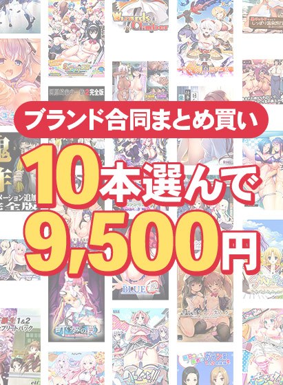 【まとめ買い】1，700作品以上から10本選んで9，500円！ブランド合同セット メイン画像