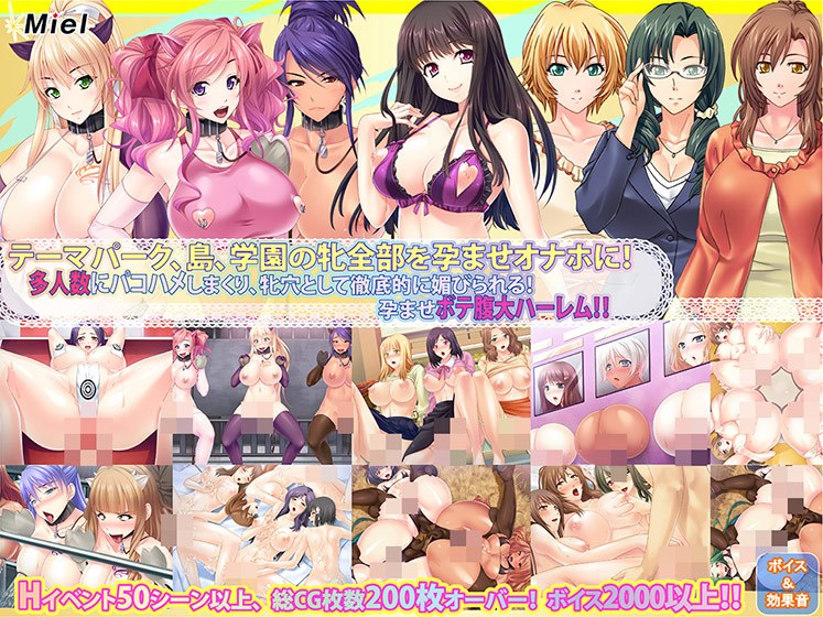 【期間限定】【サマーBOX】テーマパーク、島、学園丸ごと孕ませ!多人数オナホ化セット!