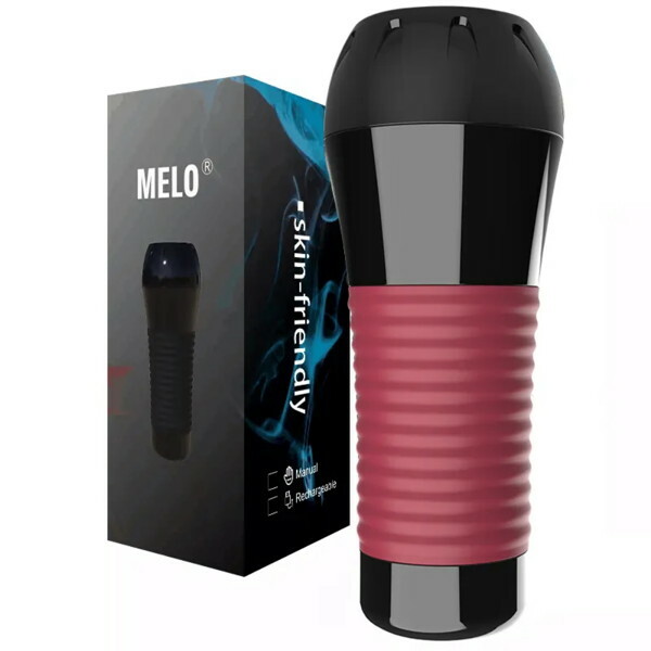 MELO skin-friendly Masturbator Cup2 Black＋Wine Red（L1381-0） メイン画像