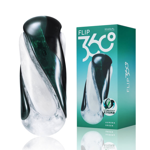 TENGA FLIP 360 AURORA GREEN メイン画像