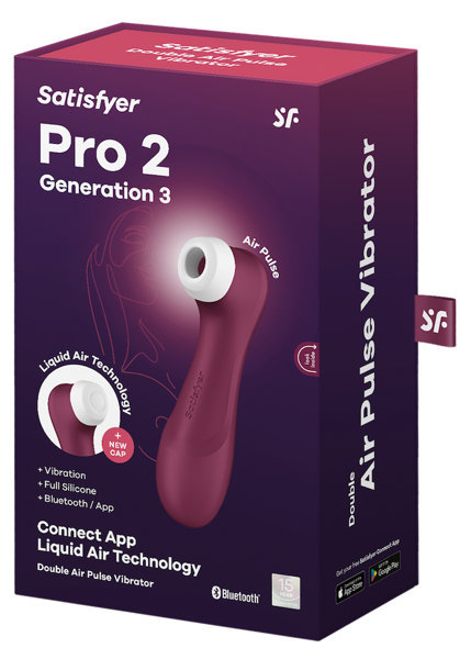 Satisfyer Pro 2 G3 +APP Wine Red メイン画像