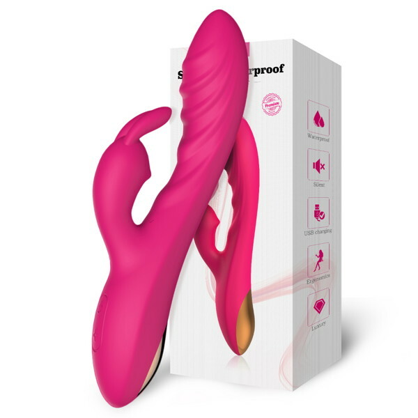 MELO Silicon Vibrator G-spot Rabbit Rose Red（L1293-0） メイン画像