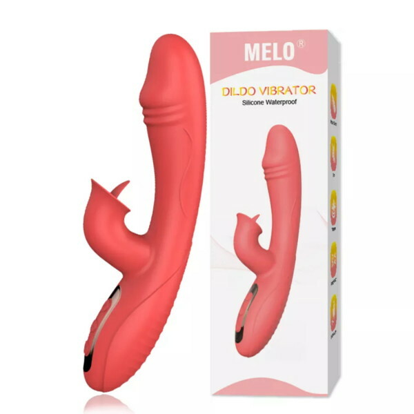 MELO Dildo Vibrators Silver Red（L1364-0） メイン画像